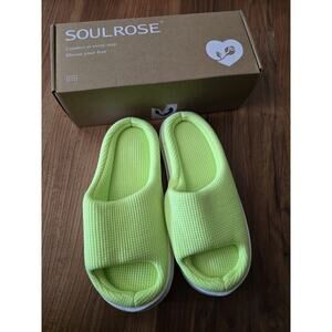 SOULROSE Summer House Memory Foam Slippers Comfy Spa Bedroom Women Sz 7/38